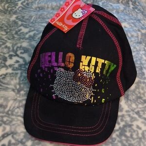 Sanrio Black and Purple Hello Kitty Hat